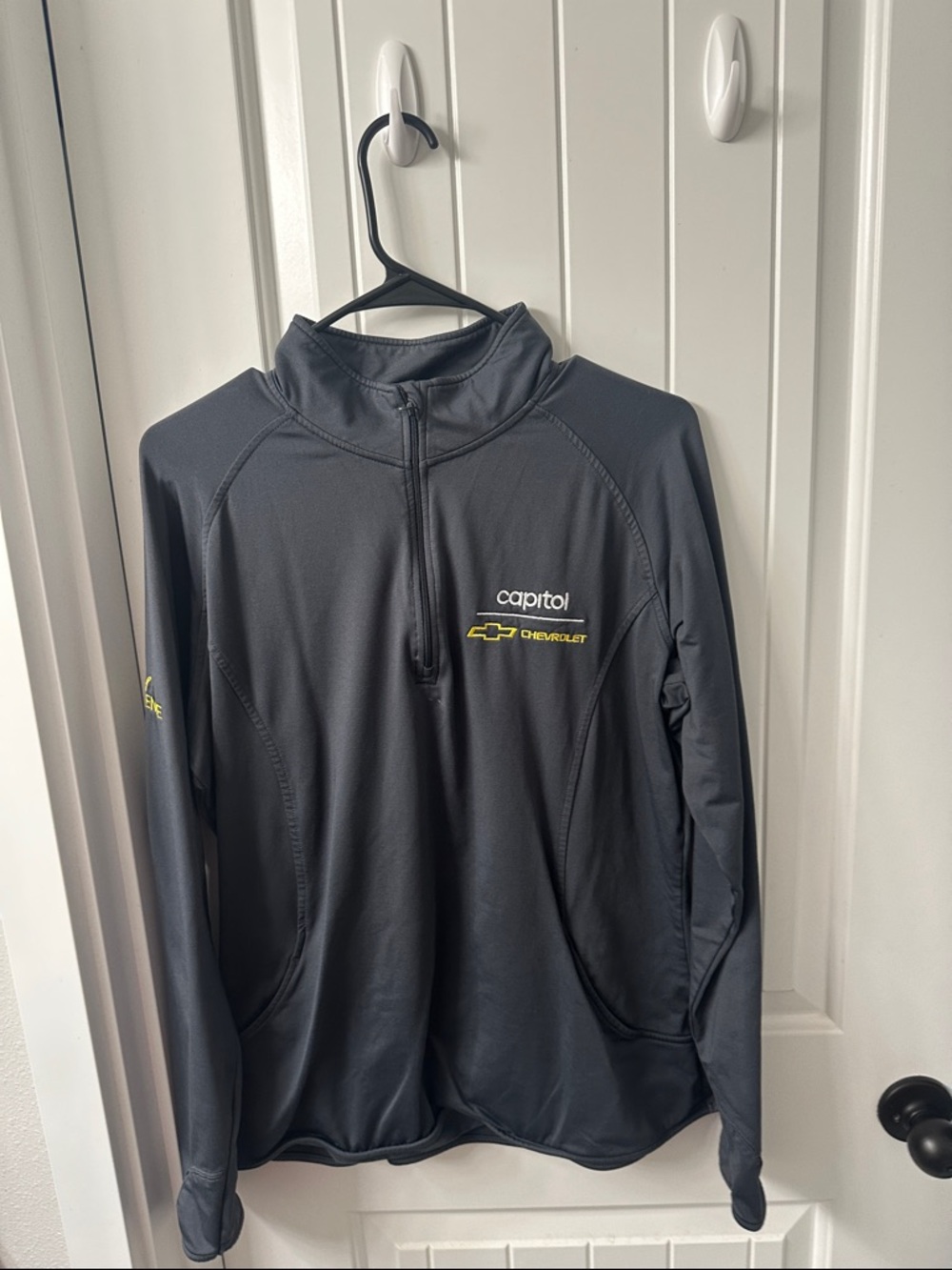 Capitol Chevrolet Men's Black Performance Quarter-Zip Pullover